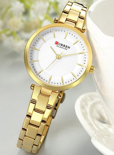 Water Resistant Analog Watch 9054 - 30 mm - Gold