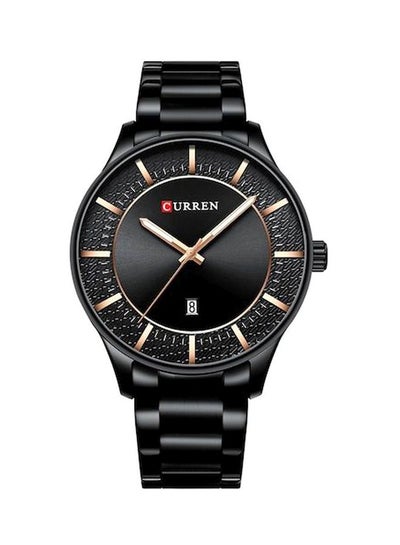 men Water Resistant Analog Wrist Watch 8347 - 46 mm - Black