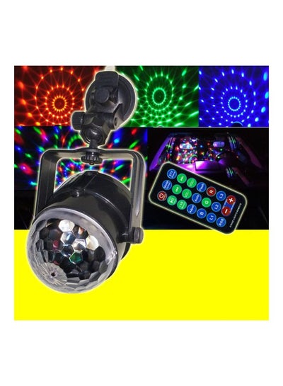 LED Disco Ball Light Black/Clear 15x10x10cm