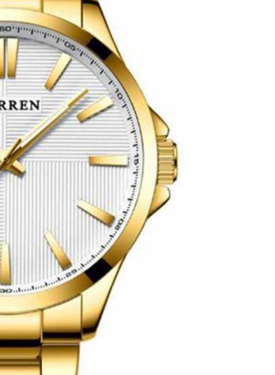 Men's Water Resistant Analog Watch 8322 - 44 mm - Gold