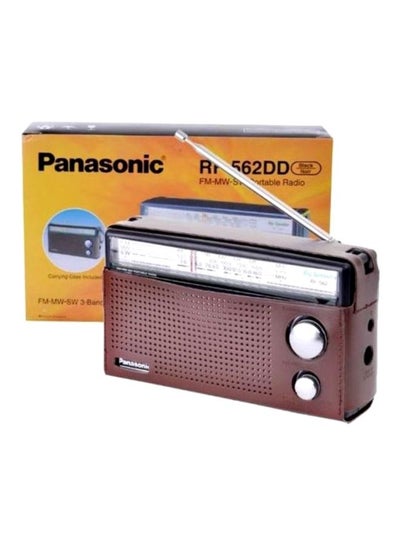 3-Band Battery Operated FM/MW/SW Radio RF-562DD Black/Noir