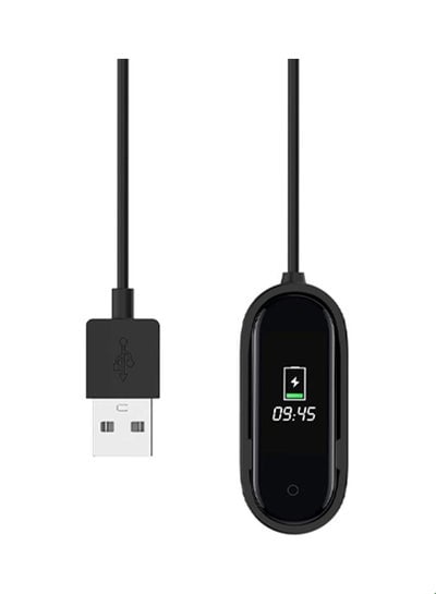 كابل شاحن Smart Band 4 لـ /Mi/Xiaomi 20سنتيمتر أسود