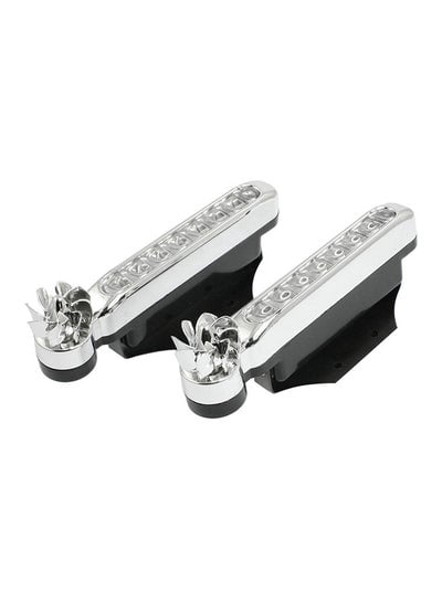 2-Piece 8 LED Bulbs Wind Powered Decorative Car Lights