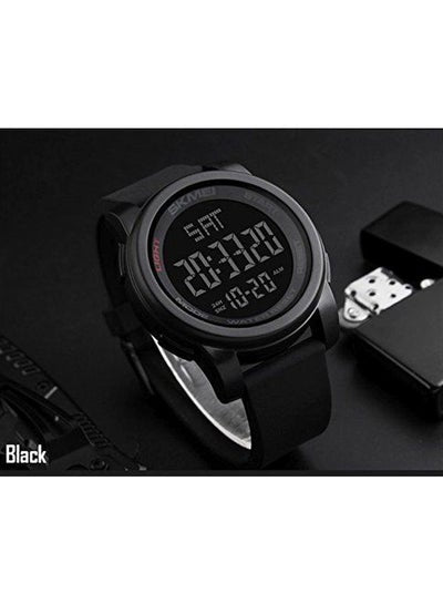 Men's Digital Watch 1257 - 50 mm - Black