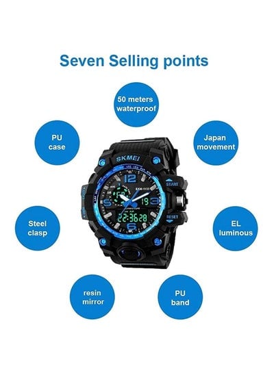 men Water Resistant Analog/Digital Watch 1155B