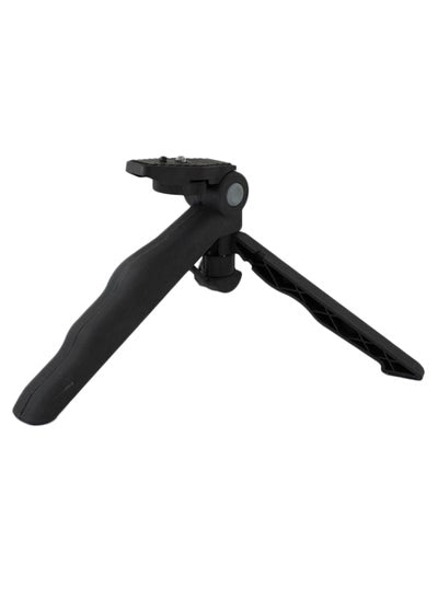 Mini Portable Tripod 75 Degree Rotation Desktop And Handle Stabilizer Black
