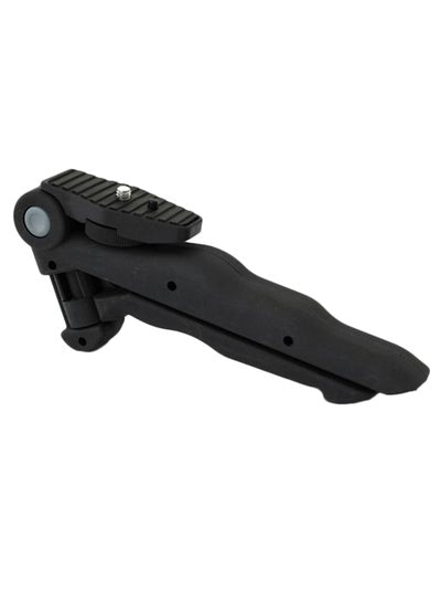 Mini Portable Tripod 75 Degree Rotation Desktop And Handle Stabilizer Black