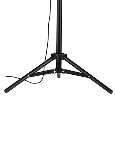 10 inch Ring Light With Tripod Stand And 360° Phone Holder Black/White/Silver