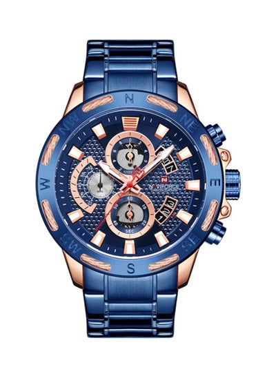 Men's Water Resistant Chronograph Watch Nf9165 Rg/Be