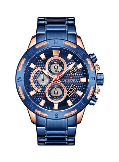 Men's Water Resistant Chronograph Watch Nf9165 Rg/Be