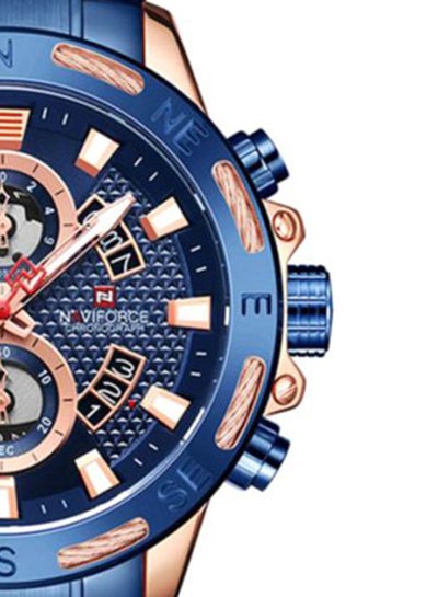 Men's Water Resistant Chronograph Watch Nf9165 Rg/Be