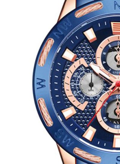 Men's Water Resistant Chronograph Watch Nf9165 Rg/Be