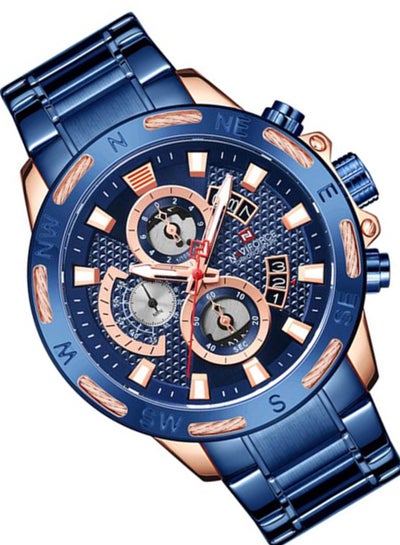 Men's Water Resistant Chronograph Watch Nf9165 Rg/Be