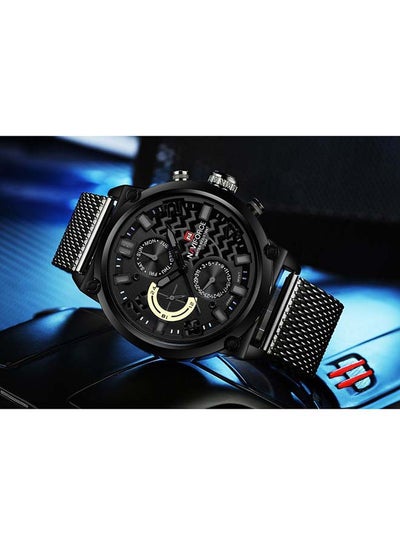 Men's Stainless Steel Strap Chronograph Wrist Watch NF9068S B/GY/B - 48 mm - Black