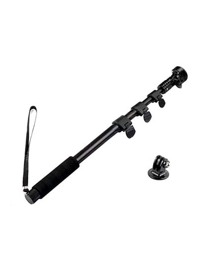 Retraceable Handheld Monopod Selfie Stick Black