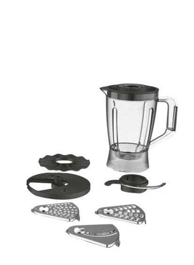 EASY FORCE  Food Processor Easy To Use Ideal For Beginners 6 Attachments Over 25 Different Functions 2.4 L 800 W FP247127 White/Clear