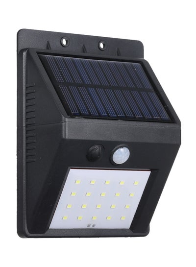Solar Powered LED Wall Light White