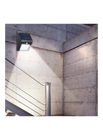 Solar Powered LED Wall Light White