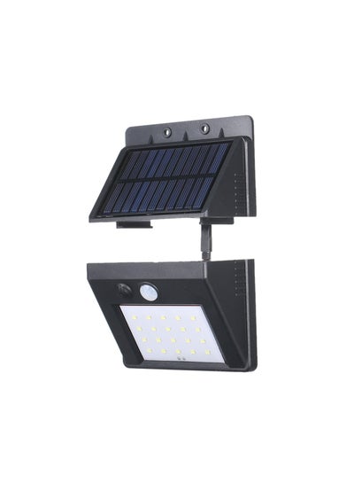 Solar Powered LED Wall Light White
