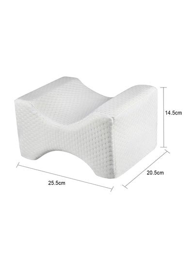 وسادة للركبة من الإسفنج الذكي قطن أبيض 25x20x20سنتيمتر