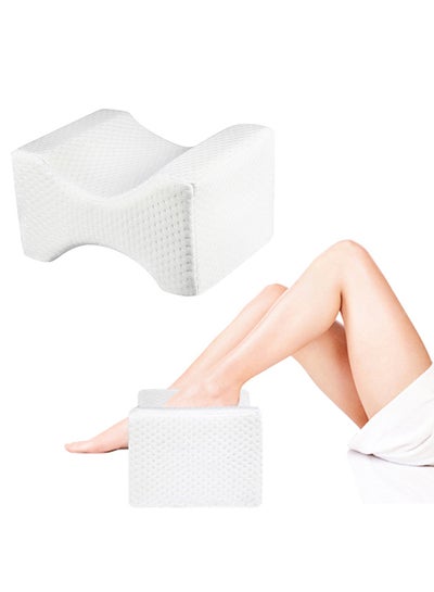 وسادة للركبة من الإسفنج الذكي قطن أبيض 25x20x20سنتيمتر