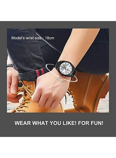 men Water Resistant Analog Watch NF9038 B/W