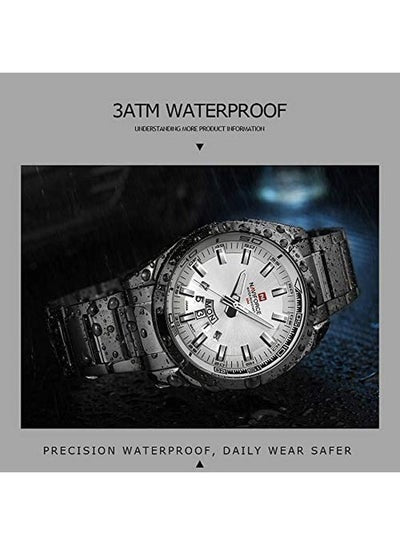 men Water Resistant Analog Watch NF9038 B/W