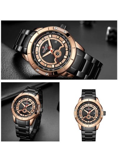 men Stainless Steel Analog Watch NF9166 RG/B