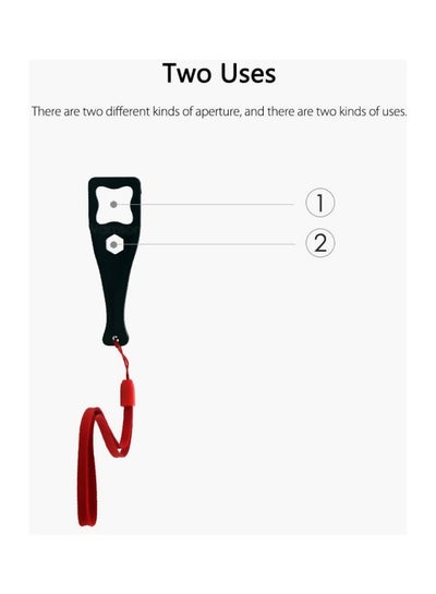 Wrench Spanner Tool With Safety Rope For Gopro Camera Mount Black