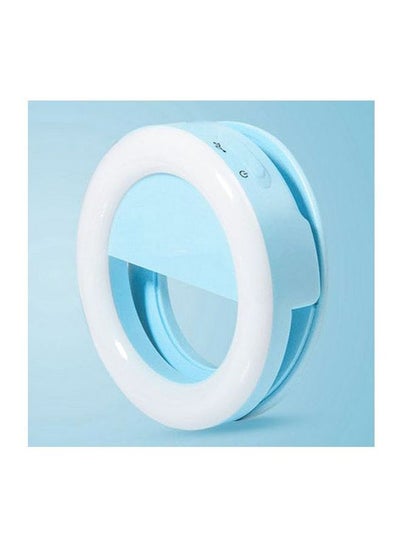 فلاش LED على شكل حلقة سيلفي أزرق فاتح