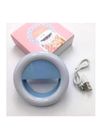فلاش LED على شكل حلقة سيلفي أزرق فاتح