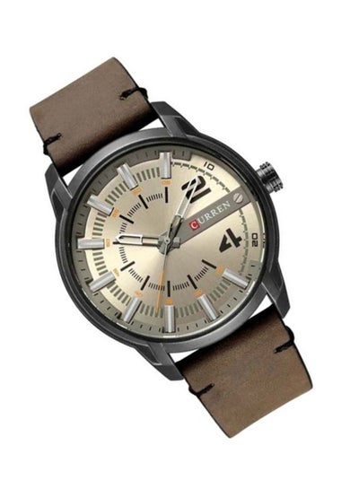 Men's Leather Analog Watch M-8306-4