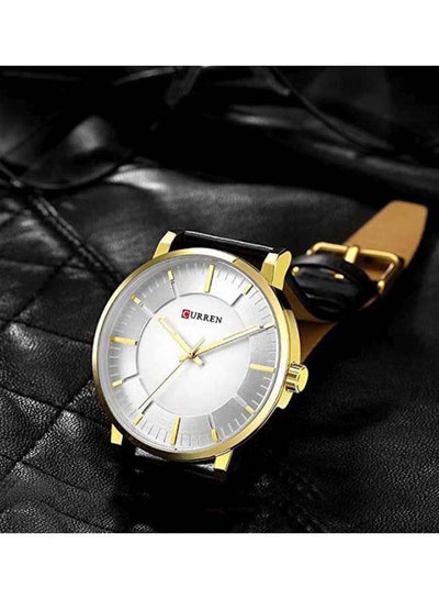 men Leather Watch M-8332-3