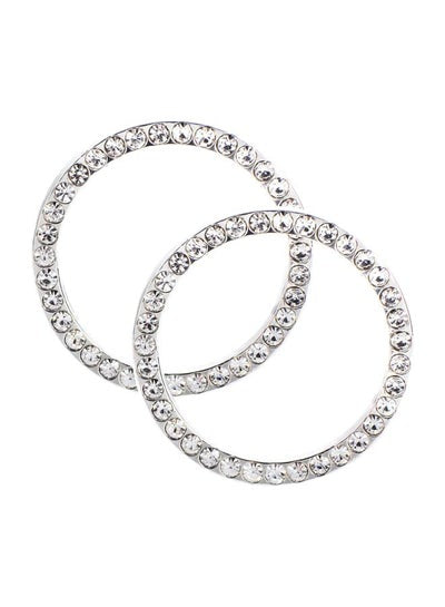 2-Piece Auto Engine Knob Decorative Crystal