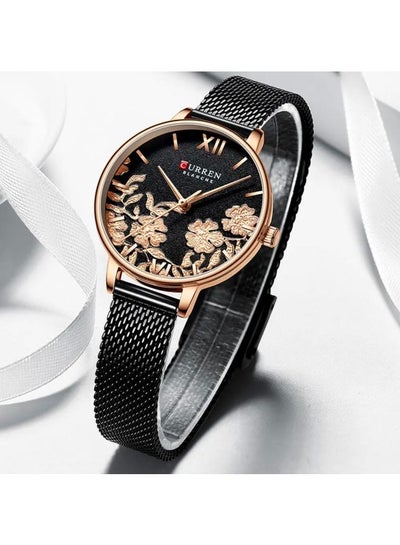 Women's Water Resistant Analog Watch 9065 - 32 mm - Black