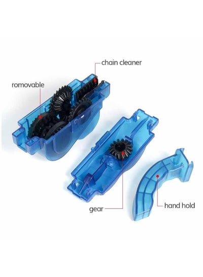 4-Piece Bicycle Chain Cleaner Scrubber Brush Tool