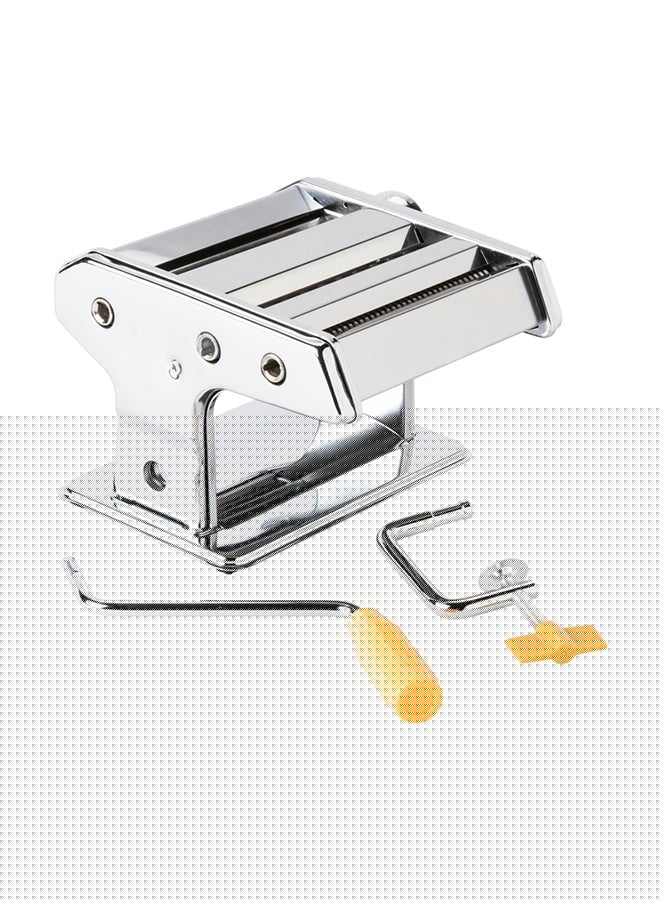Pasta Maker Machine Manual Noodles Roller Silver 35cm