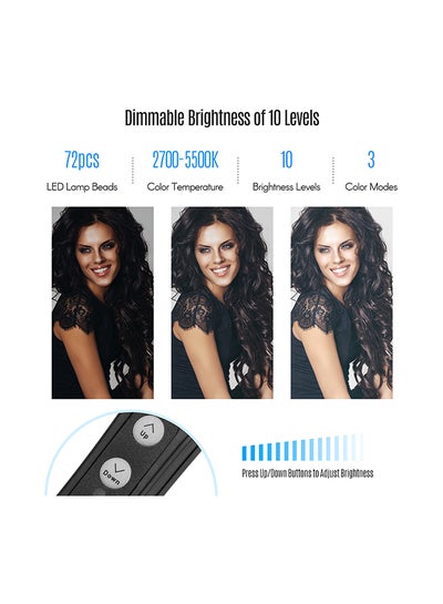 LED Ring Light Fill-In Lamp Black/White
