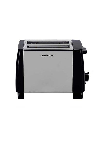 2-Slice Bread Toaster 800.0 W OMBT2398 Silver/Black