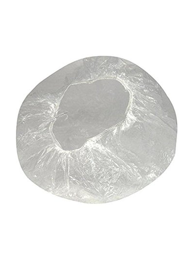 100-Piece Plastic Shower Cap Clear 20grams