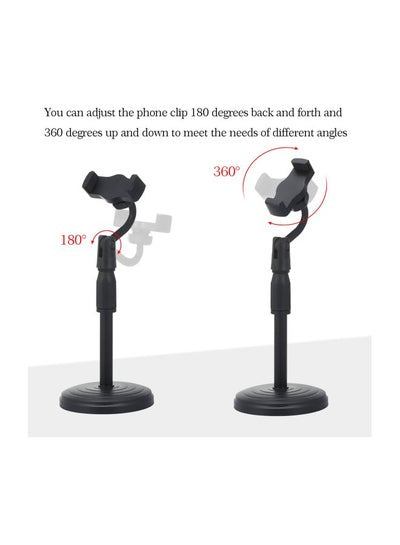 360-Degree Phone Stand Bracket Black