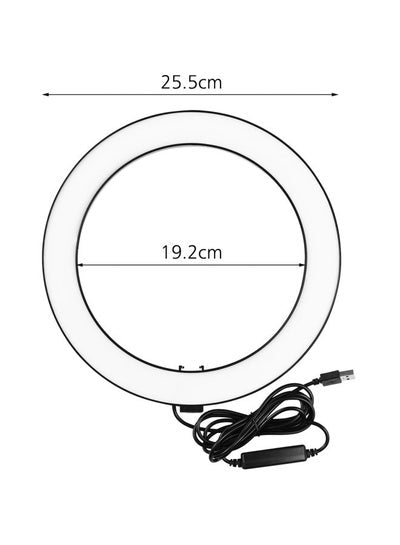 Mini LED Ring Light with Tripod Stand Black