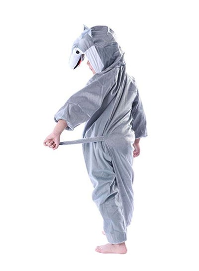 Wolf Plush Attached Head Zip Closure Costume 90cm