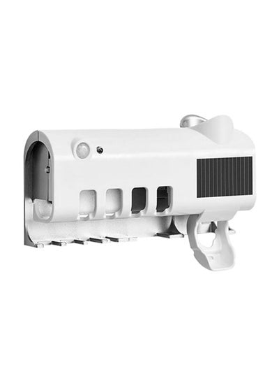 Wall Mounted UV Toothbrush Holder With Sterilizer Function White 22.2x5.3x13.2cm