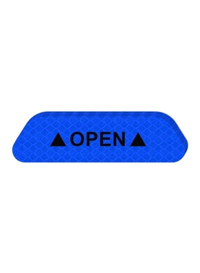 4-Piece Open Safety Warning Reflective Sticker Set