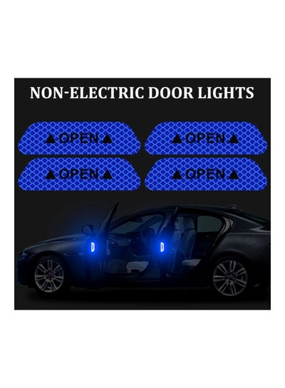 4-Piece Open Safety Warning Reflective Sticker Set