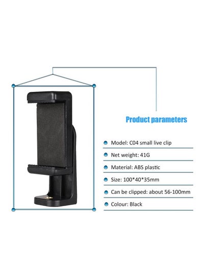 Tripod Mount Adapter For Cell Phones Black