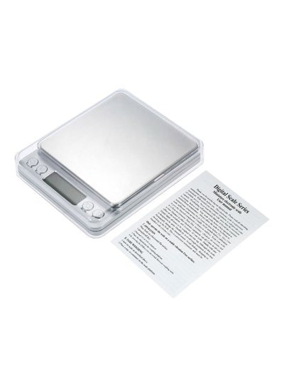 Digital Kitchen Scale Silver 10.5x10.5x0.9centimeter