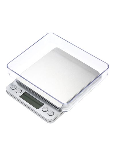 Digital Kitchen Scale Silver 10.5x10.5x0.9centimeter