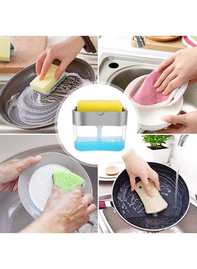 Soap Pump Dispenser And Sponge Holder For Kitchen Assorted